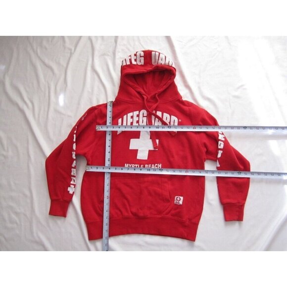 Women's Lifeguard Myrtle Beach Pullover Sweatshirt Hoodie Sz S (WB314) - Picture 5 of 8